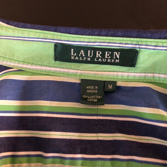 Lauren by Ralph Lauren Striped Button Down - Picture 4 of 9